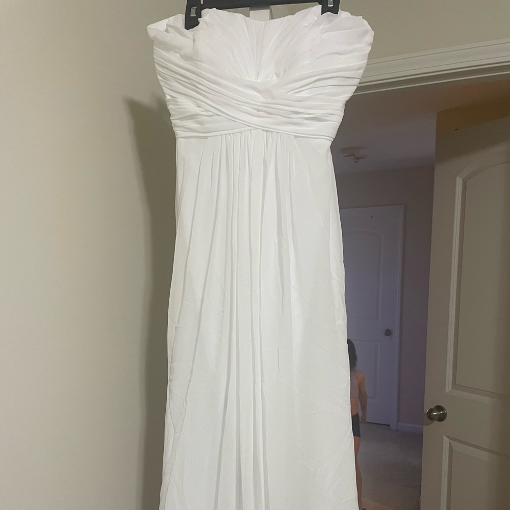 White wedding or formal dress